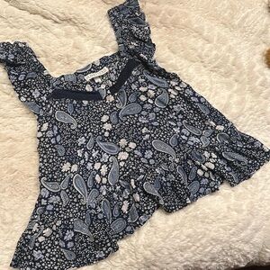 Junior babydoll style top, size M